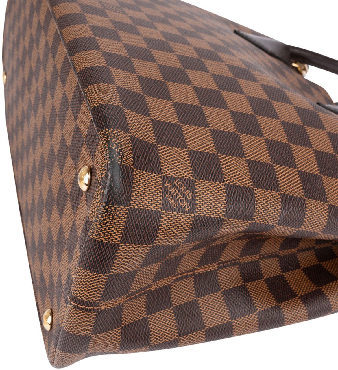 Louis Vuitton Monogram Damier Ebene Kensington Handbag Bruin