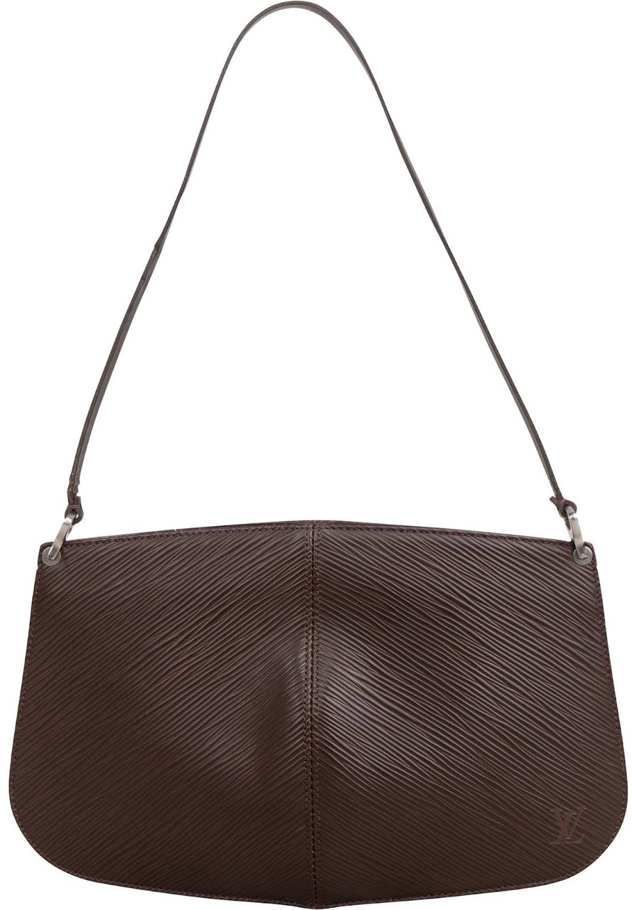 Louis Vuitton Brun Epi Leather Demi Lune Shoulder Bag Bruin