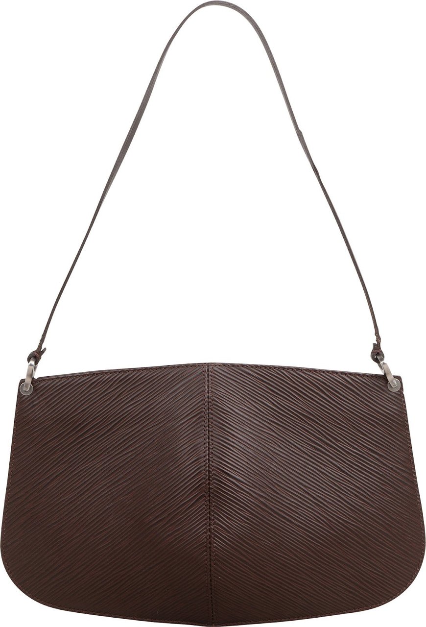 Louis Vuitton Brun Epi Leather Demi Lune Shoulder Bag Bruin