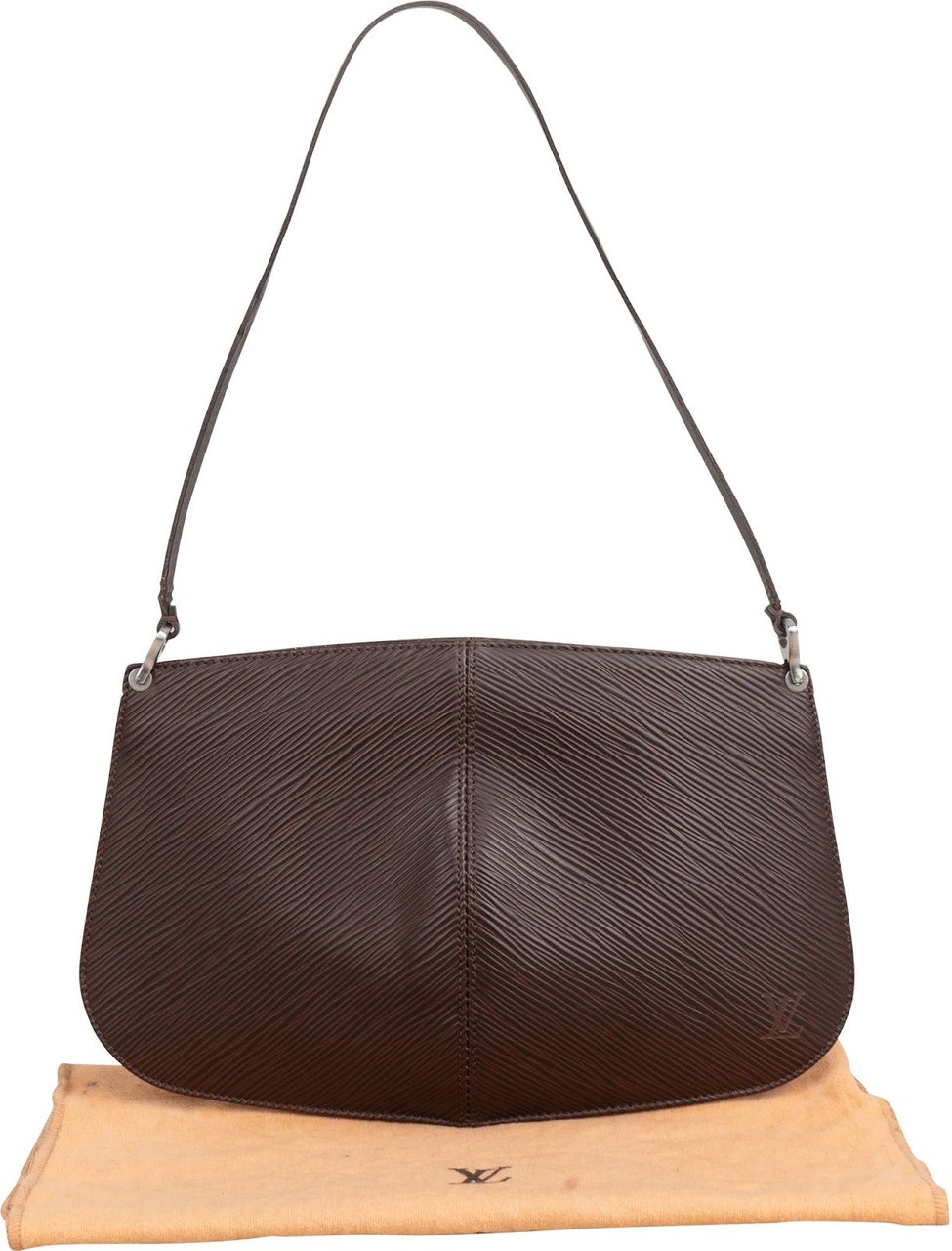 Louis Vuitton Brun Epi Leather Demi Lune Shoulder Bag Bruin