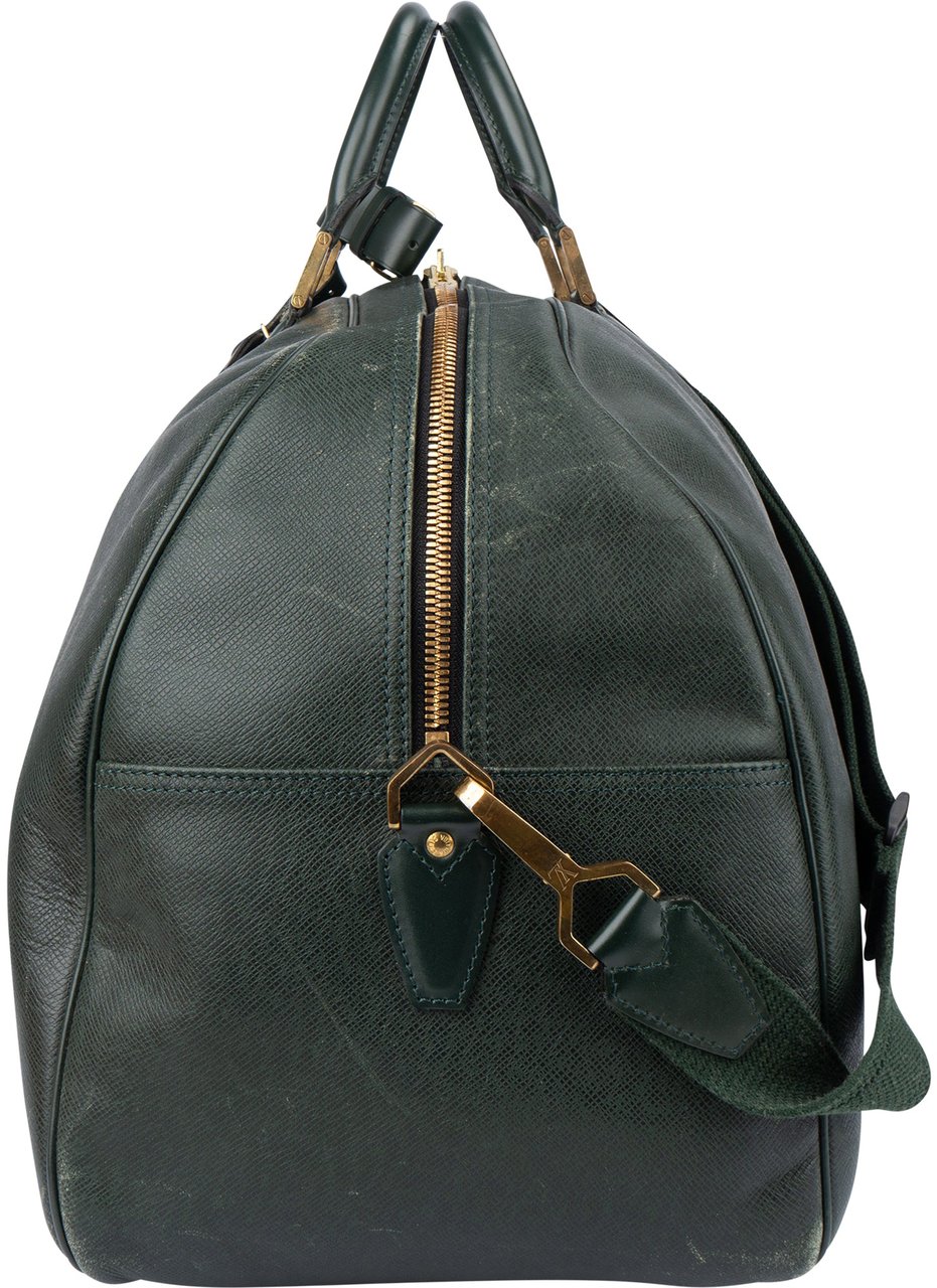 Louis Vuitton Louis Vuitton Vert Taiga Leather Kendall 55 Travel Bag Groen