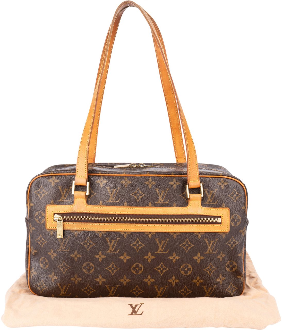 Louis Vuitton Louis Vuitton Canvas Monogram Cite GM Shoulder Bag Bruin