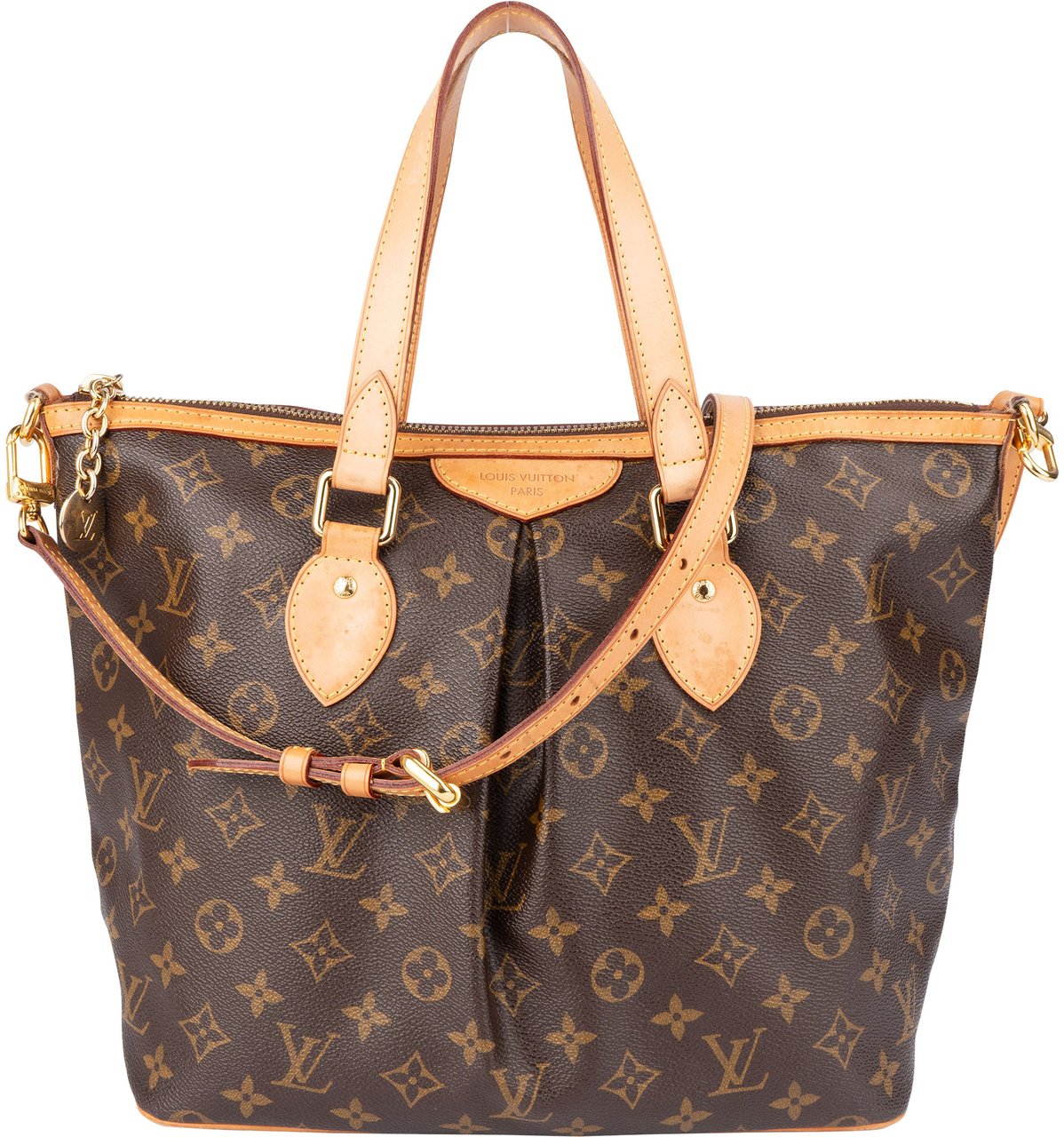 Louis Vuitton Louis Vuitton Canvas Monogram Palermo PM Handbag Bruin