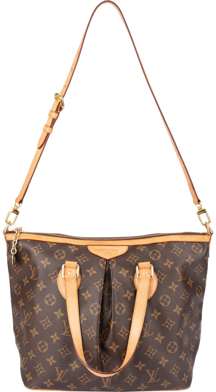 Louis Vuitton Louis Vuitton Canvas Monogram Palermo PM Handbag Bruin