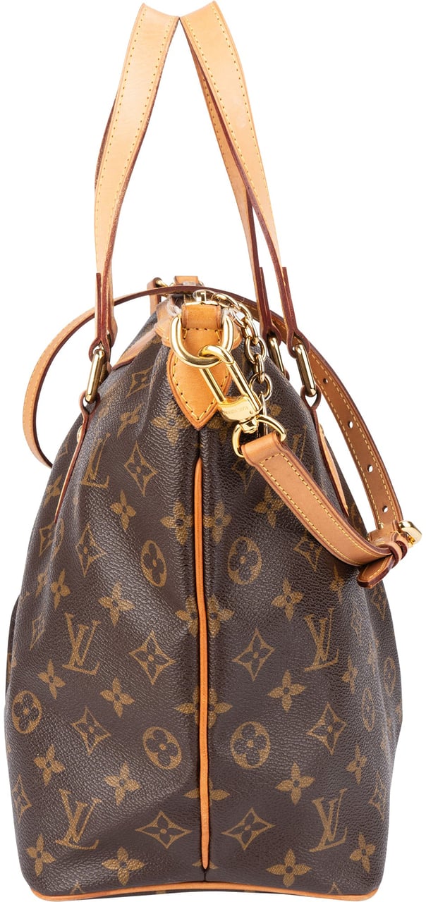 Louis Vuitton Louis Vuitton Canvas Monogram Palermo PM Handbag Bruin