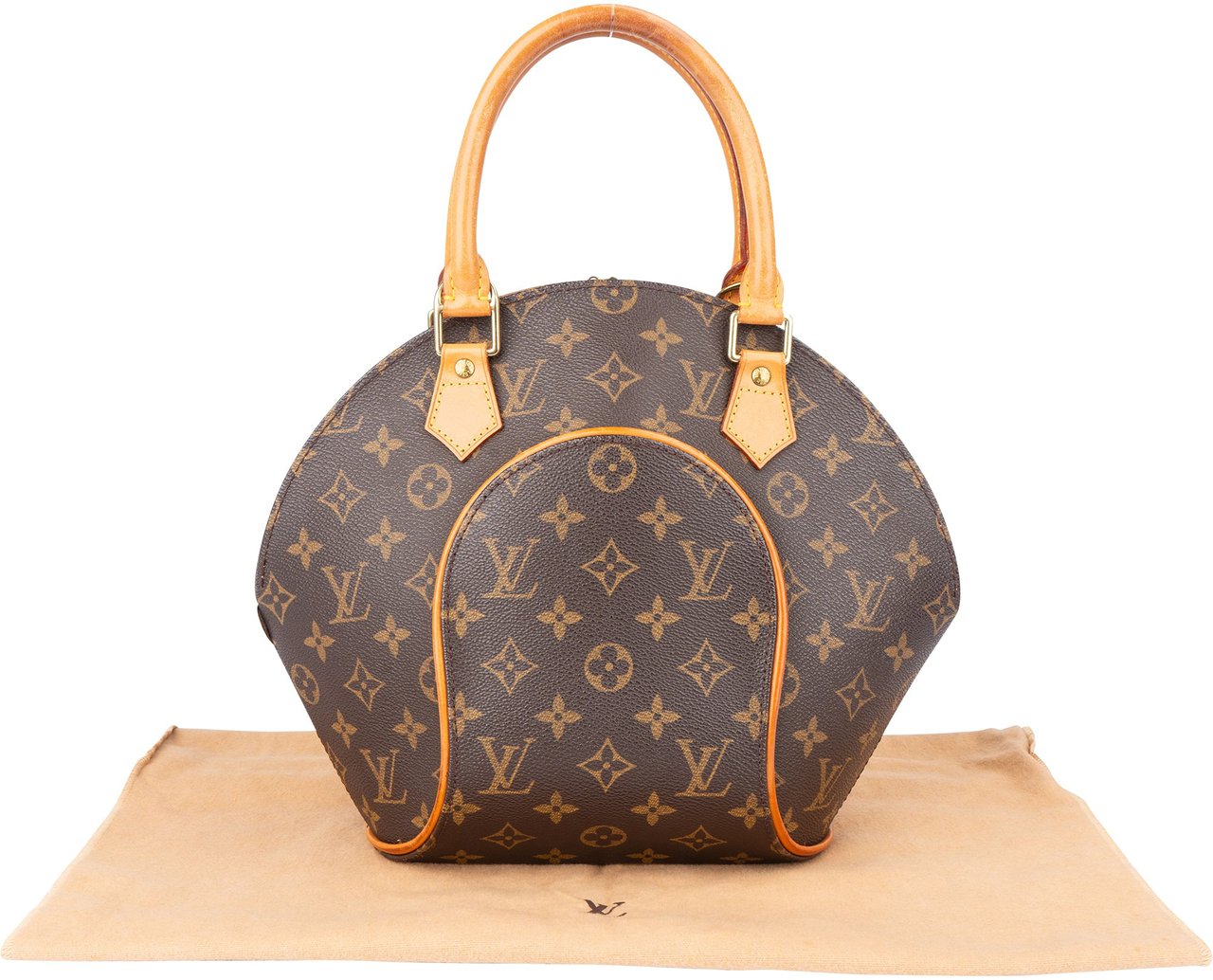 Louis Vuitton Louis Vuitton Canvas Monogram Ellipse PM Handbag Bruin