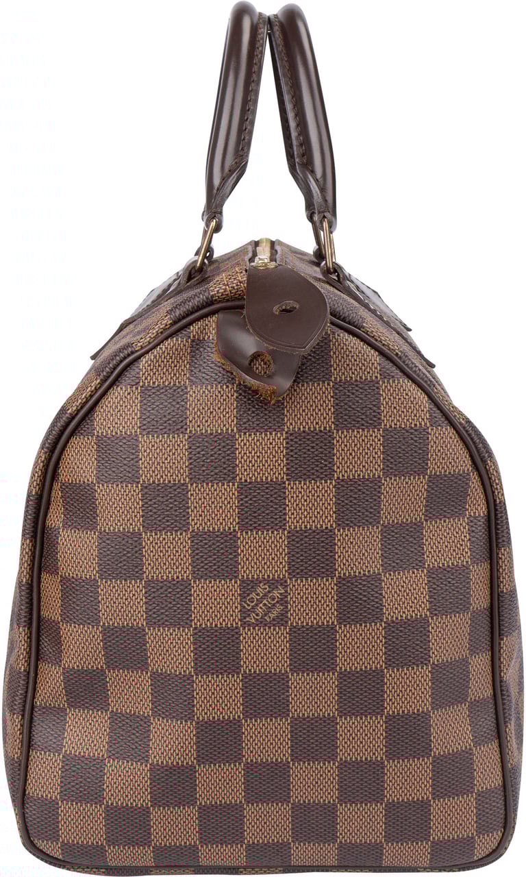 Louis Vuitton Louis Vuitton Damier Ebene Monogram Speedy 30 Handbag Bruin