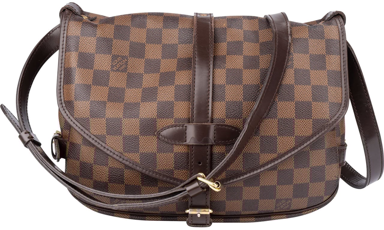 Louis Vuitton Louis Vuitton Damier Ebene Monogram Saumur 30 Crossbody Bag Bruin