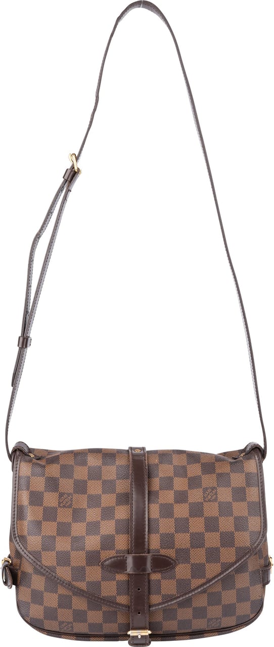 Louis Vuitton Louis Vuitton Damier Ebene Monogram Saumur 30 Crossbody Bag Bruin