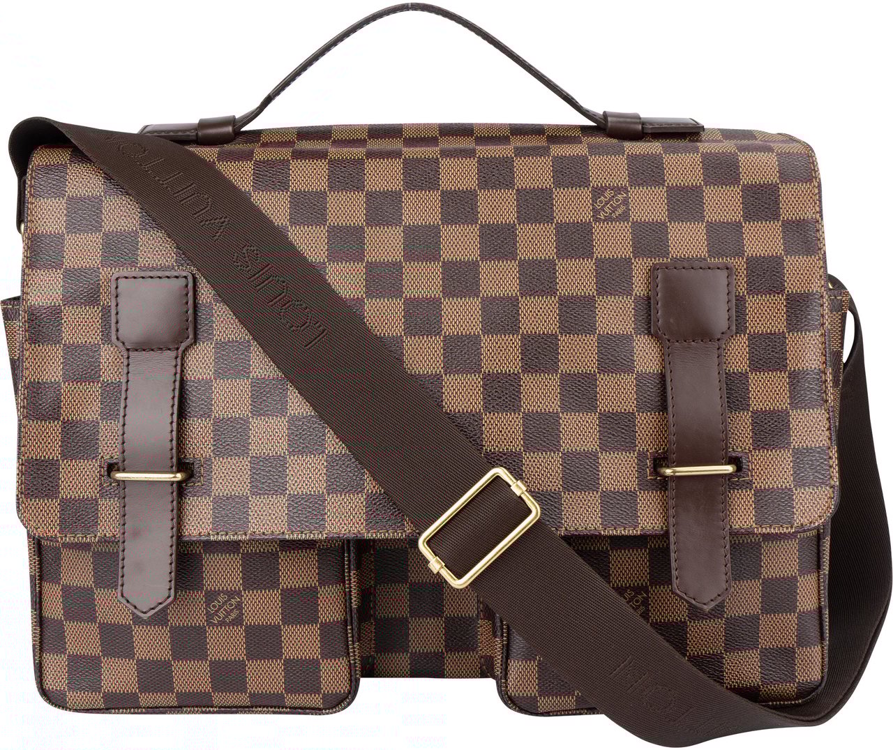 Louis Vuitton Louis Vuitton Damier Ebene Monogram Broadway Crossbody Bag Bruin