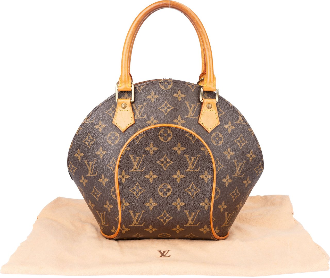 Louis Vuitton Louis Vuitton Canvas Monogram Ellipse PM Handbag Bruin