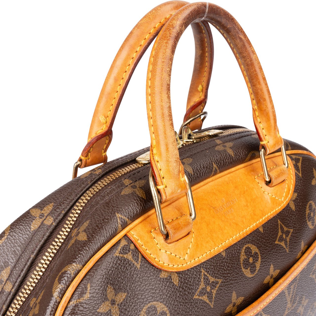 Louis Vuitton Canvas Monogram Trouville Handbag Bruin