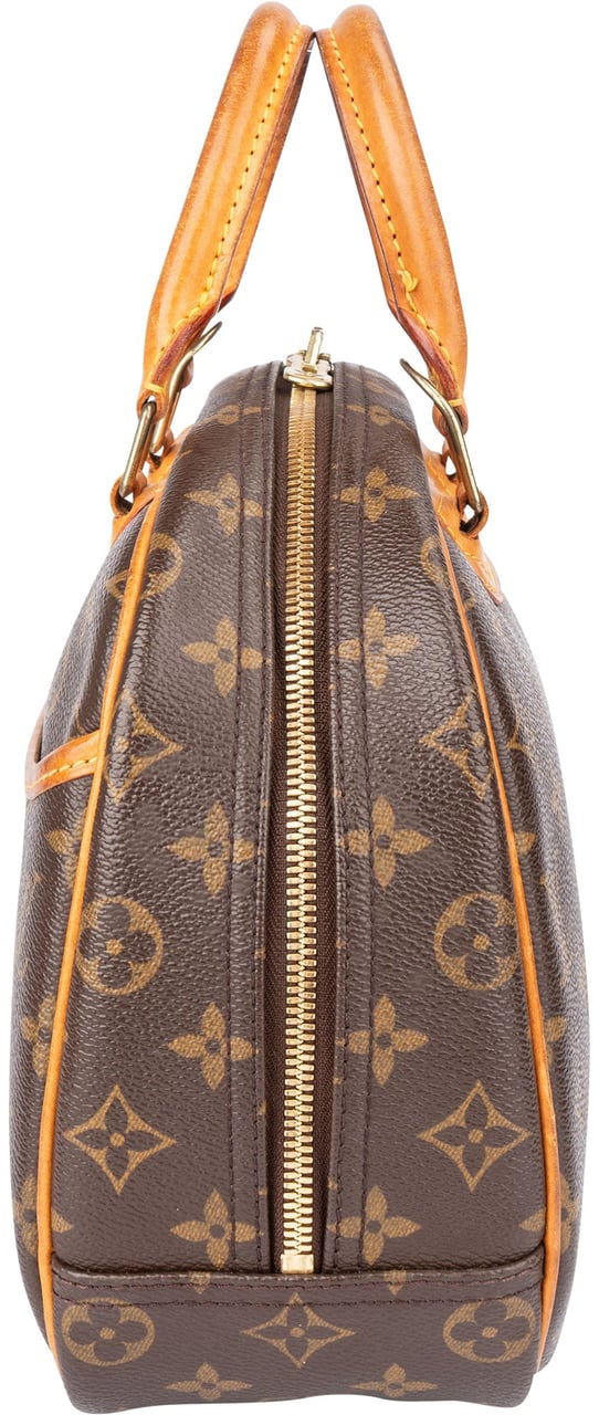 Louis Vuitton Canvas Monogram Trouville Handbag Bruin