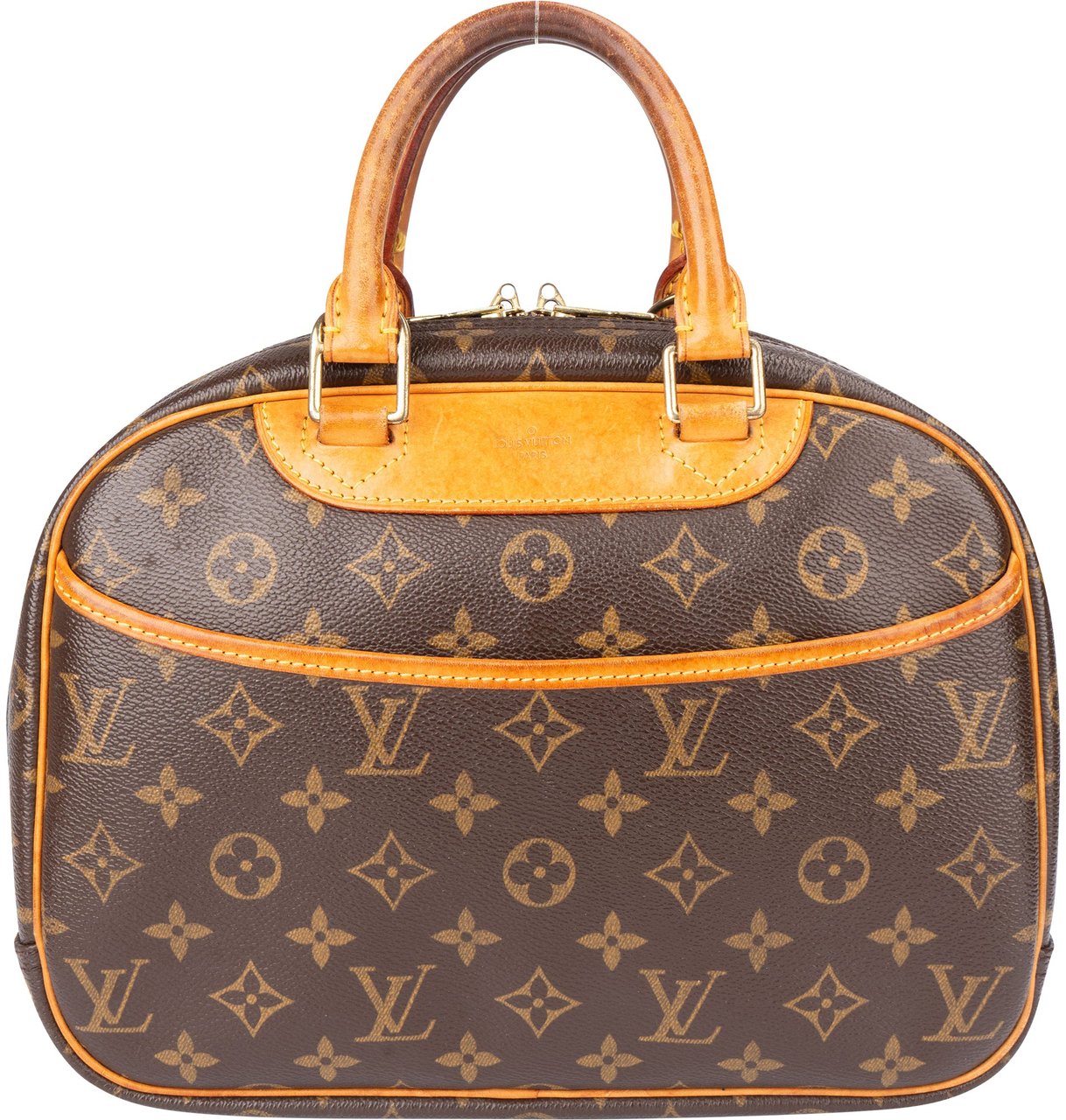 Louis Vuitton Canvas Monogram Trouville Handbag Bruin