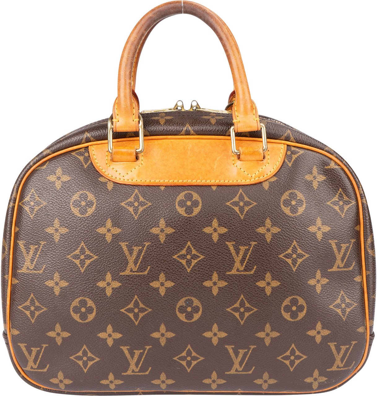 Louis Vuitton Canvas Monogram Trouville Handbag Bruin