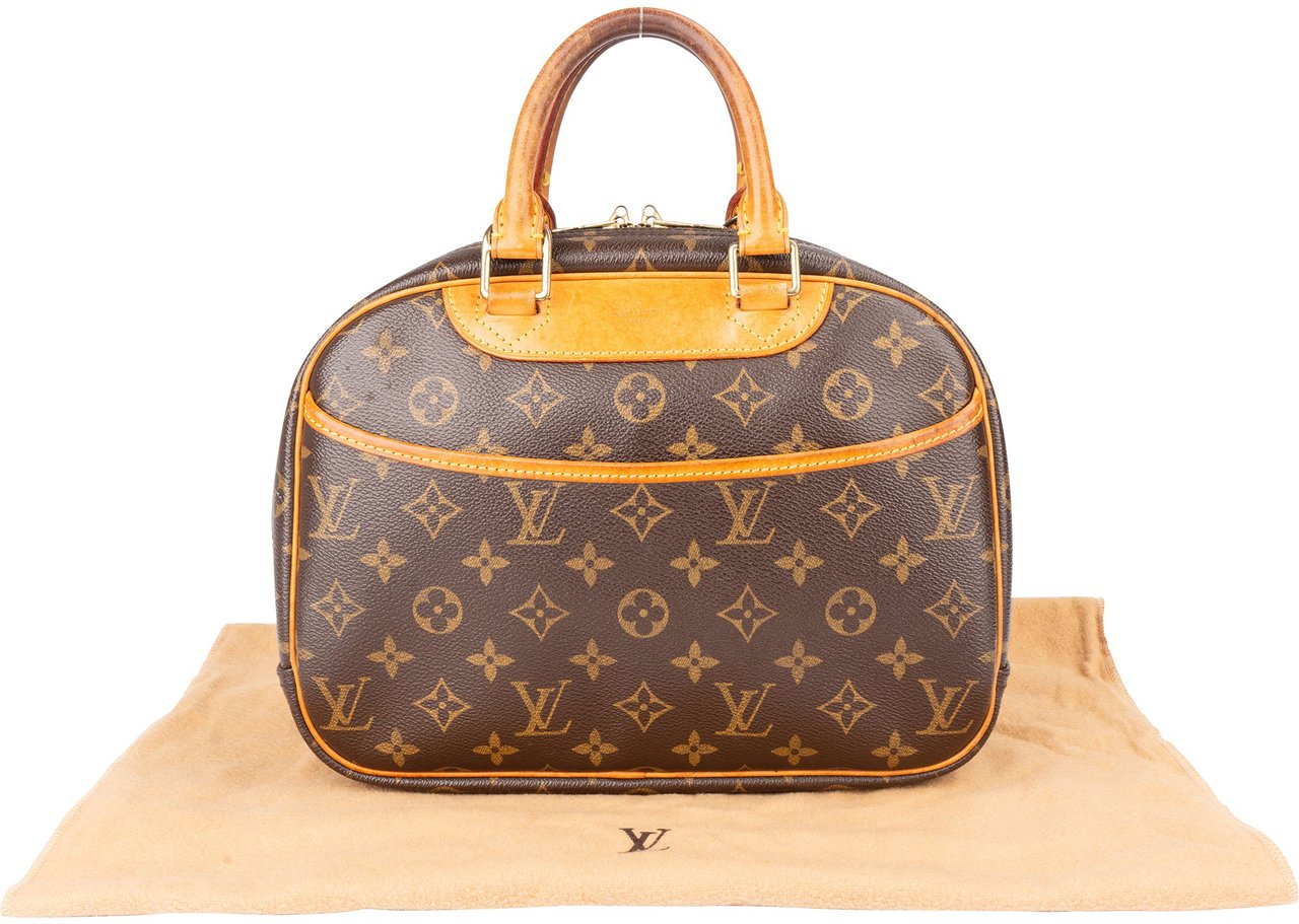 Louis Vuitton Canvas Monogram Trouville Handbag Bruin