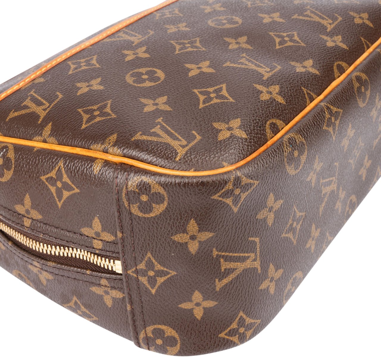 Louis Vuitton Canvas Monogram Trouville Handbag Bruin