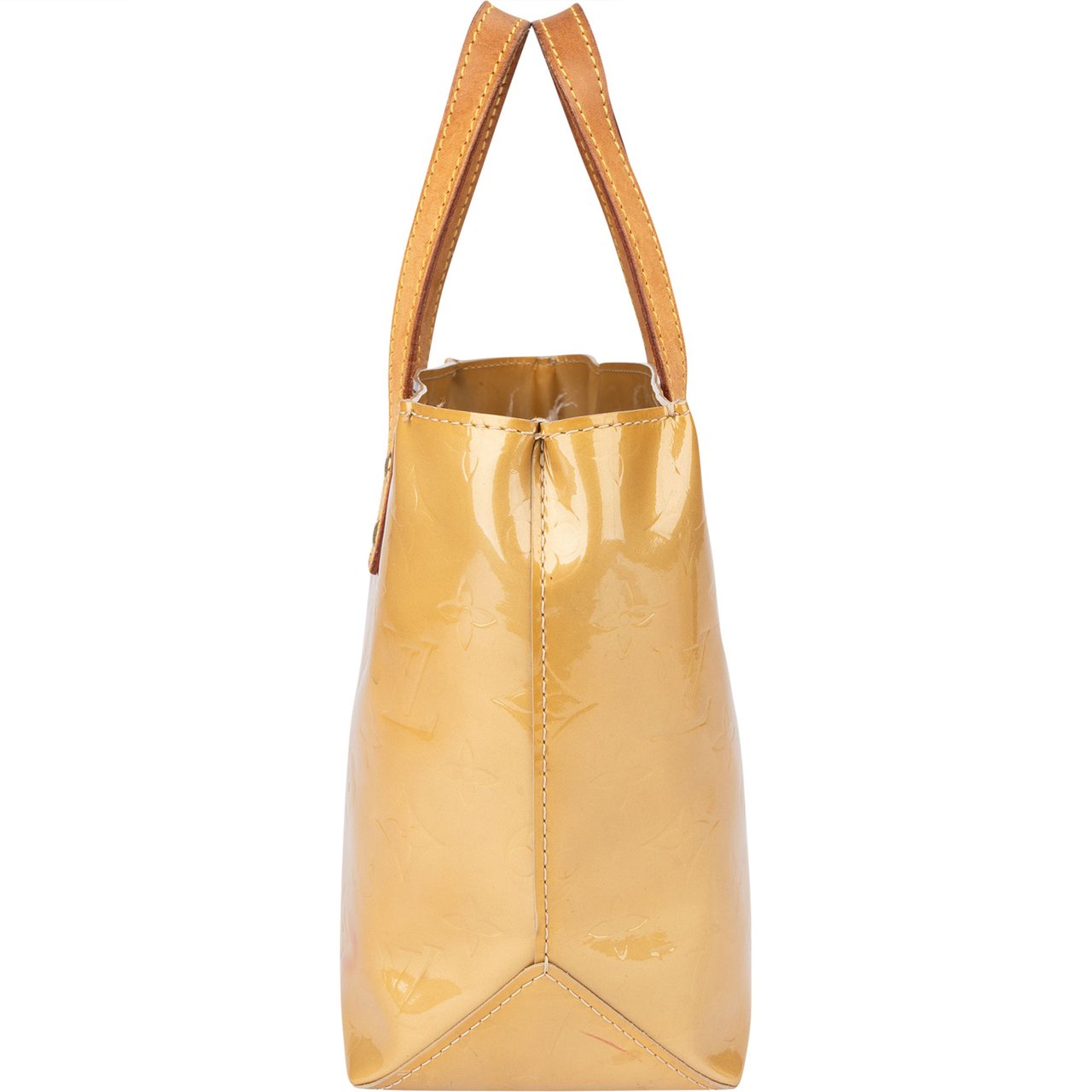 Louis Vuitton Louis Vuitton Vernis Monogram Reade PM Handbag Geel