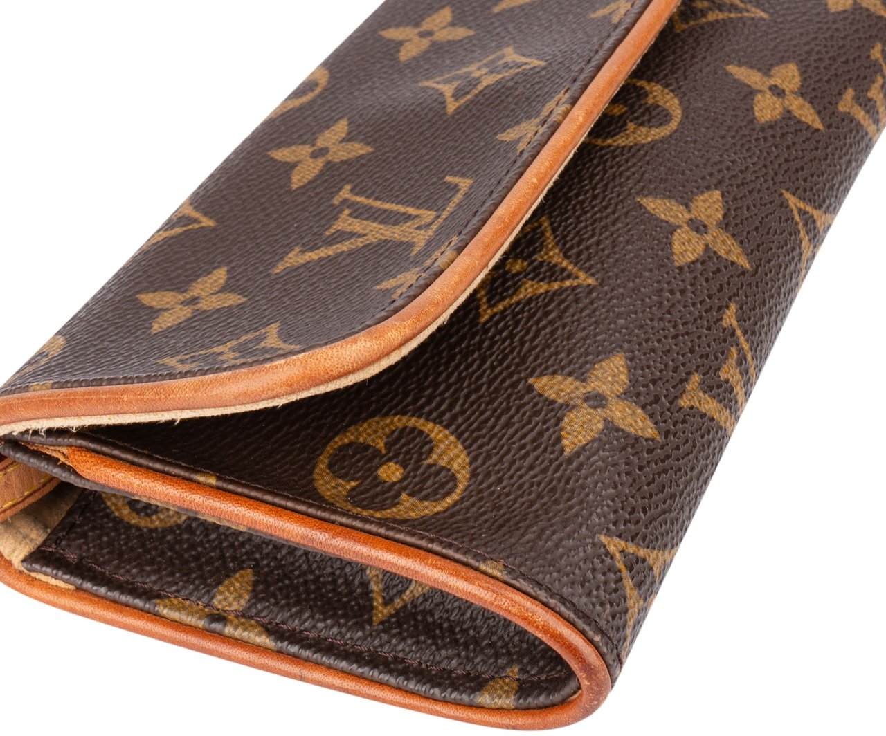 Louis Vuitton Louis Vuitton Canvas Monogram Pochette Twin PM Crossbody Bag Bruin