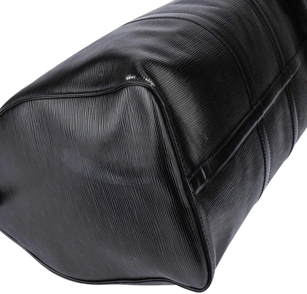 Louis Vuitton Louis Vuitton Noir Epi Leather Keepall 50 Zwart