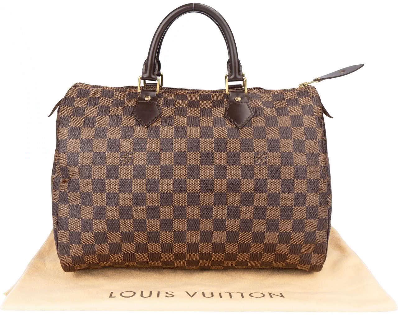 Louis Vuitton Louis Vuitton Damier Ebene Monogram Speedy 30 Handbag Bruin