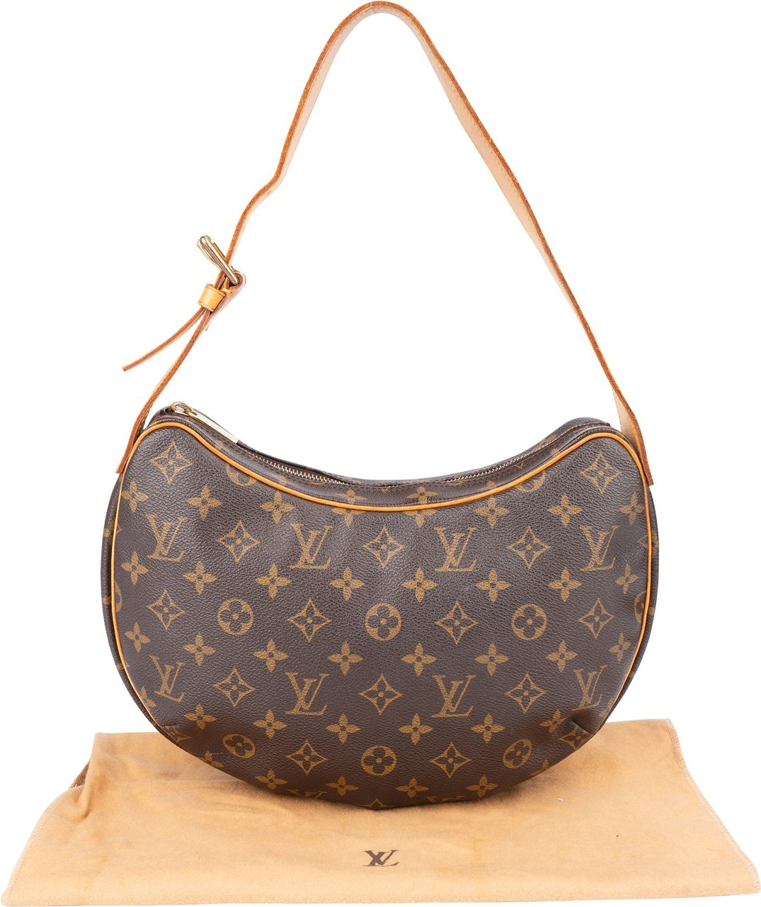 Louis Vuitton Louis Vuitton Canvas Monogram Croissant MM Shoulder Bag Bruin