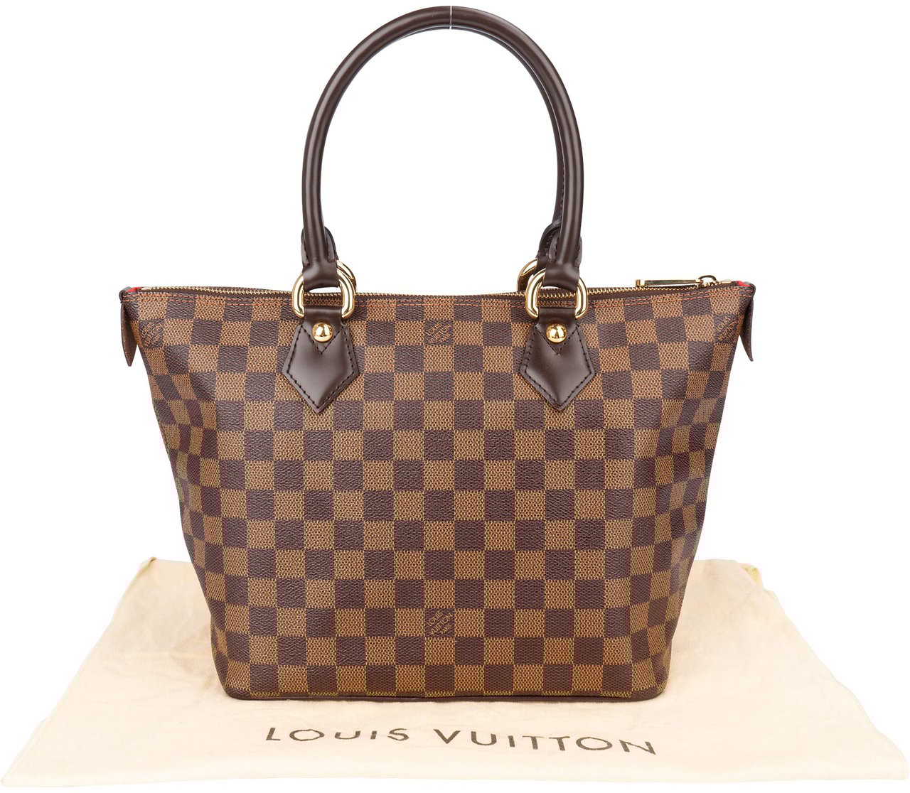 Louis Vuitton Louis Vuitton Damier Azur Monogram Saleya PM Handbag Bruin