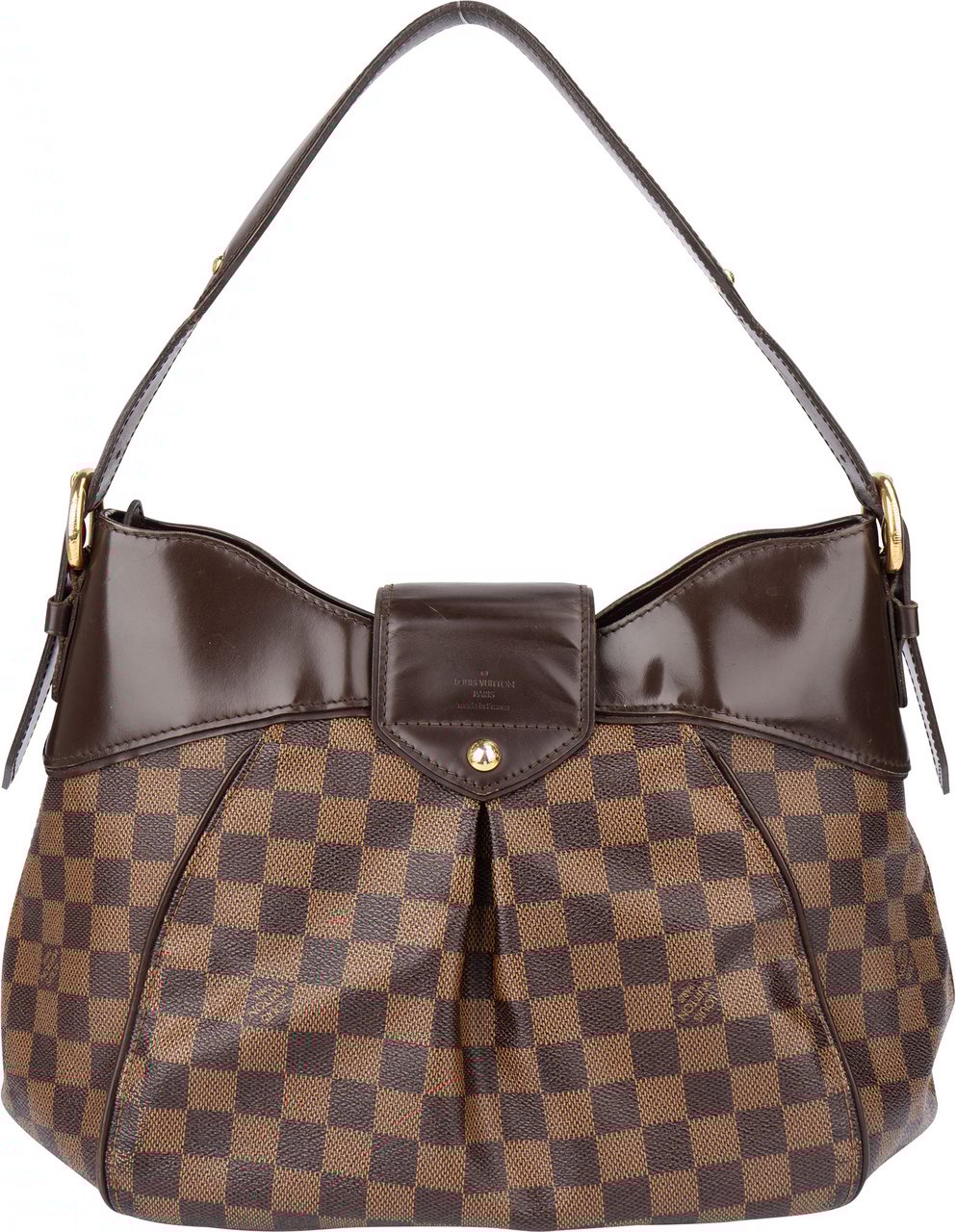 Louis Vuitton Louis Vuitton Damier Ebene Monogram Sistina MM Shoulder Bag Bruin