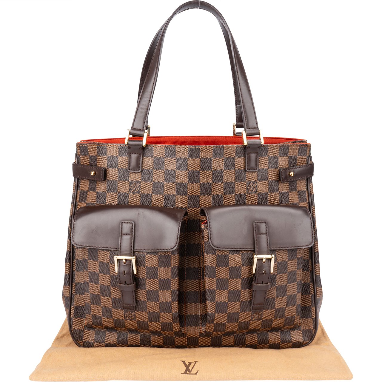 Louis Vuitton Louis Vuitton Damier Ebene Monogram Uzes Handbag Bruin