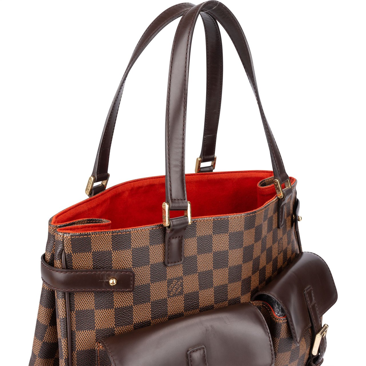 Louis Vuitton Louis Vuitton Damier Ebene Monogram Uzes Handbag Bruin