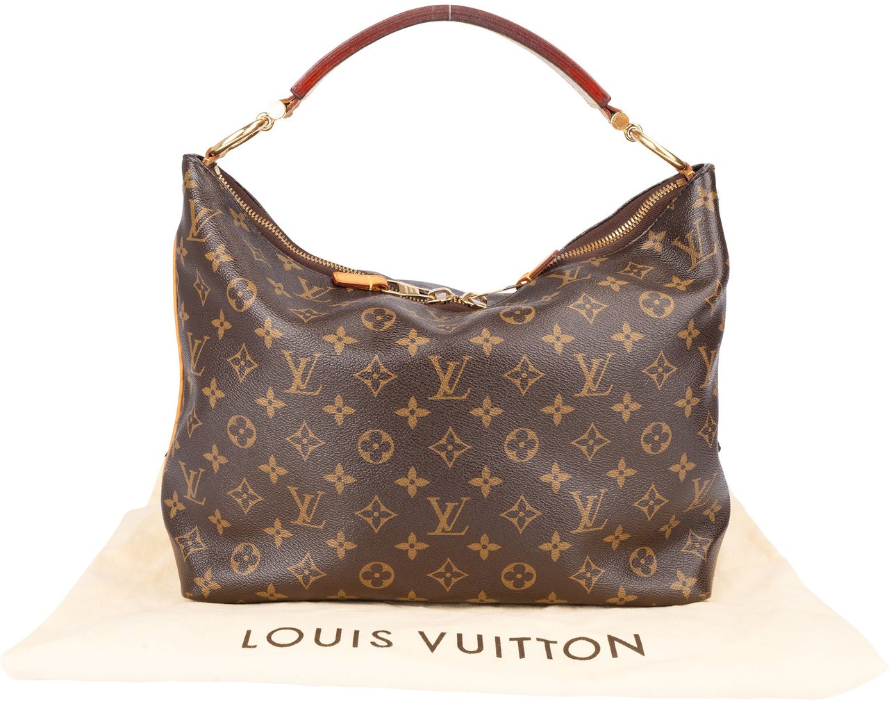 Louis Vuitton Louis Vuitton Canvas Monogram Sully PM Handbag Bruin
