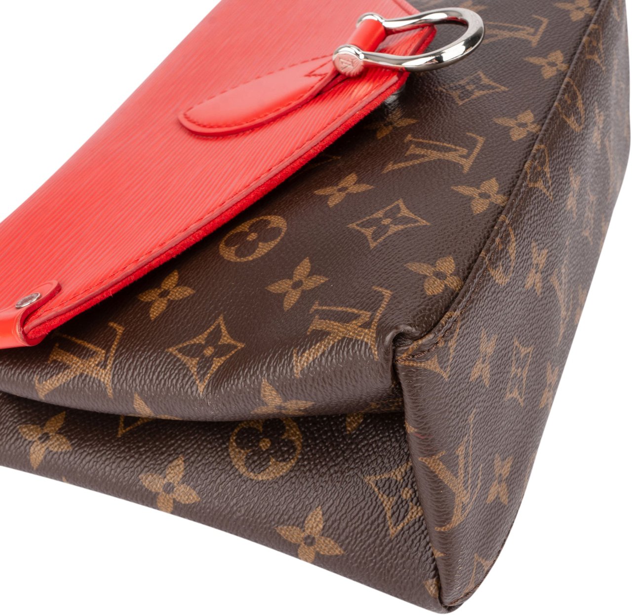 Louis Vuitton Louis Vuitton Canvas Epi Saint Michel PM Crossbody Bag Bruin