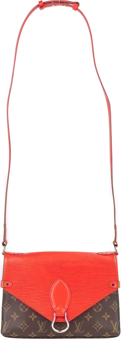 Louis Vuitton Louis Vuitton Canvas Epi Saint Michel PM Crossbody Bag Bruin