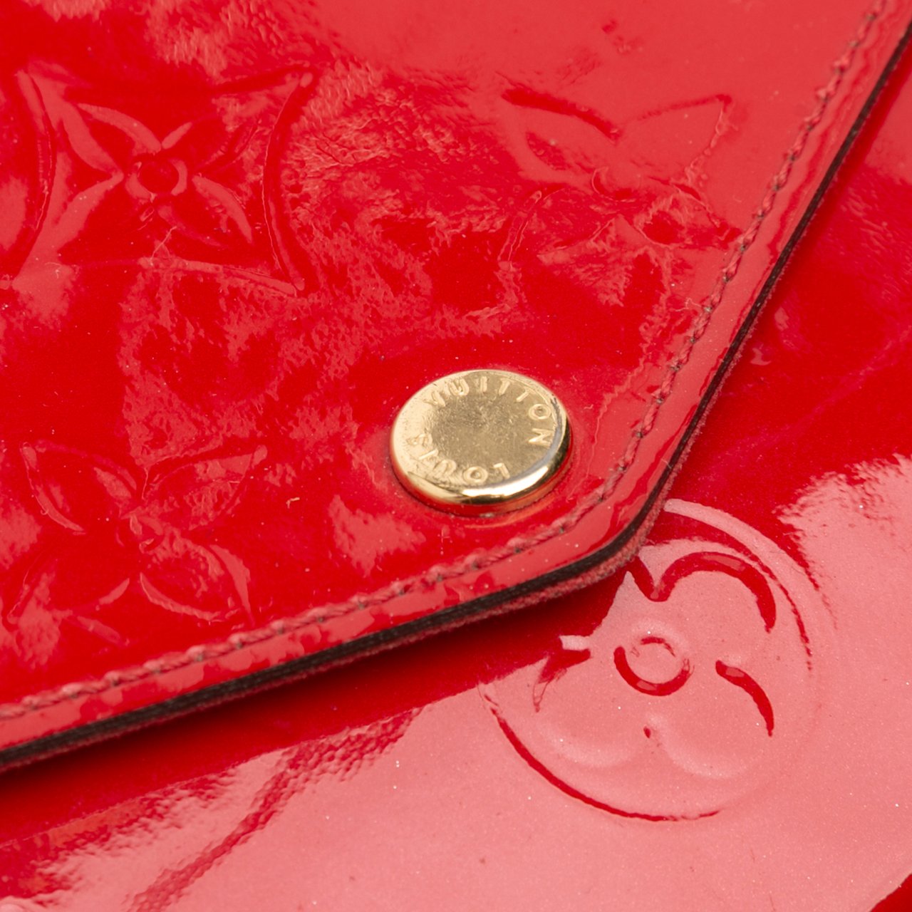 Louis Vuitton Monogram Vernis Pochette Felicie Rood