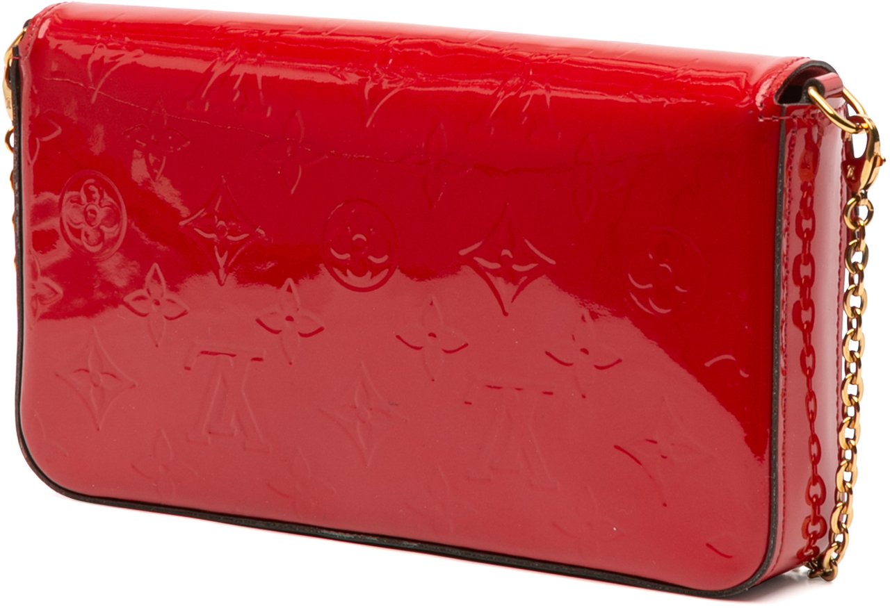 Louis Vuitton Monogram Vernis Pochette Felicie Rood