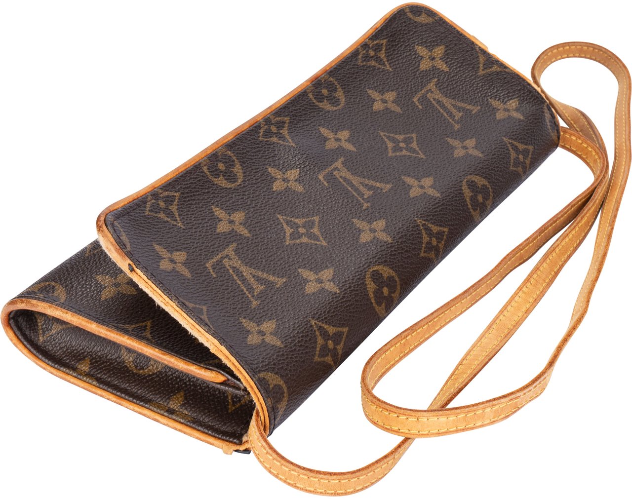 Louis Vuitton Louis Vuitton Canvas Mongram Twin Pochette Accessoire Crossbody Bag Bruin