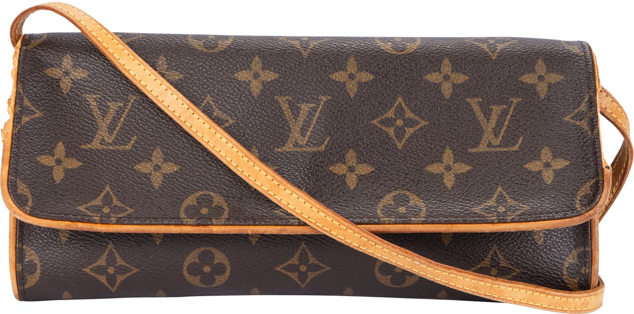 Louis Vuitton Louis Vuitton Canvas Mongram Twin Pochette Accessoire Crossbody Bag Bruin