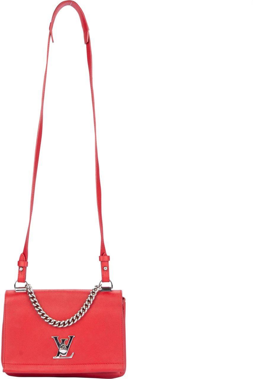 Louis Vuitton Lockme BB Red Leather Crossbody Bag Divers