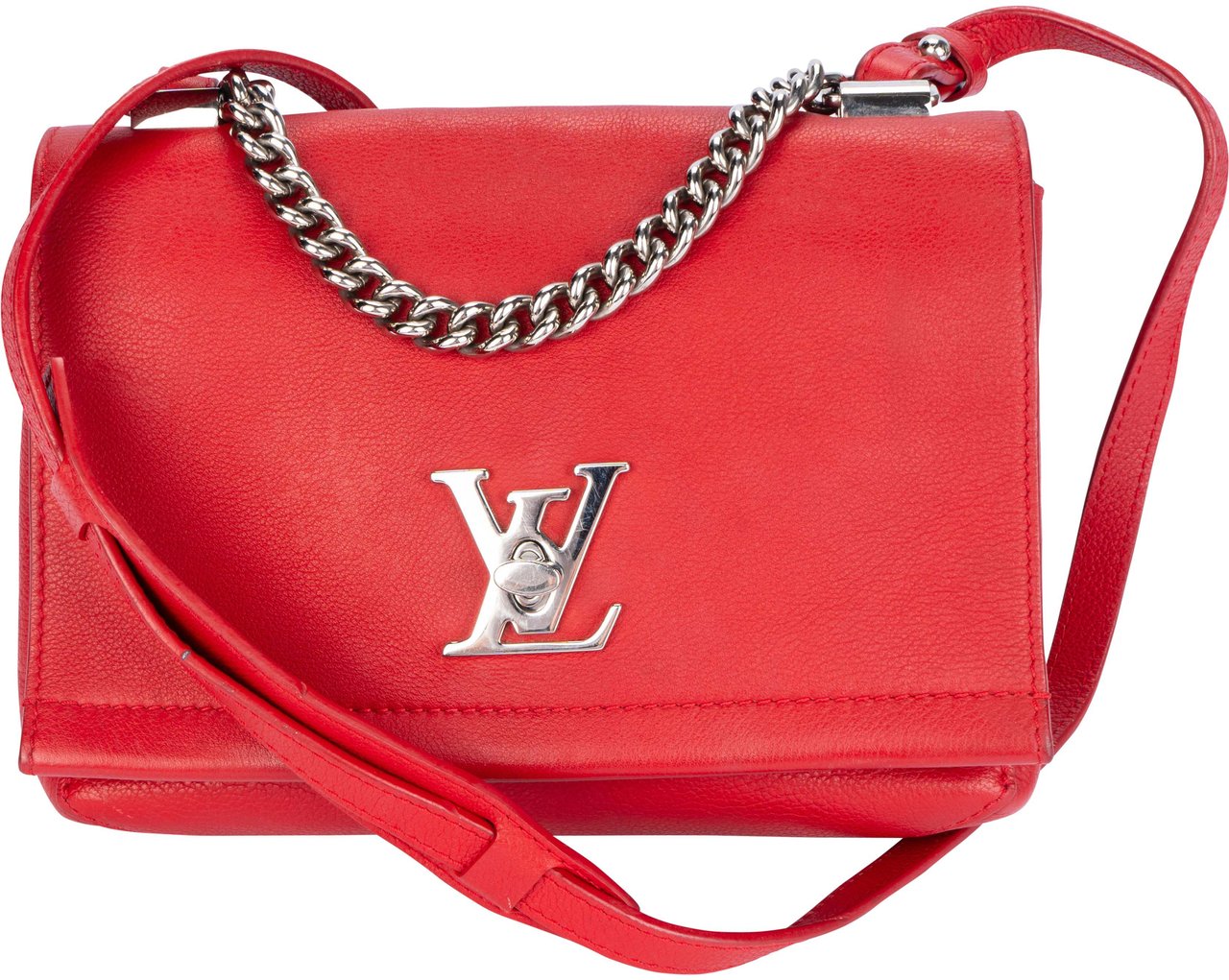 Louis Vuitton Louis Vuitton Lockme BB Red Leather Crossbody Bag Divers