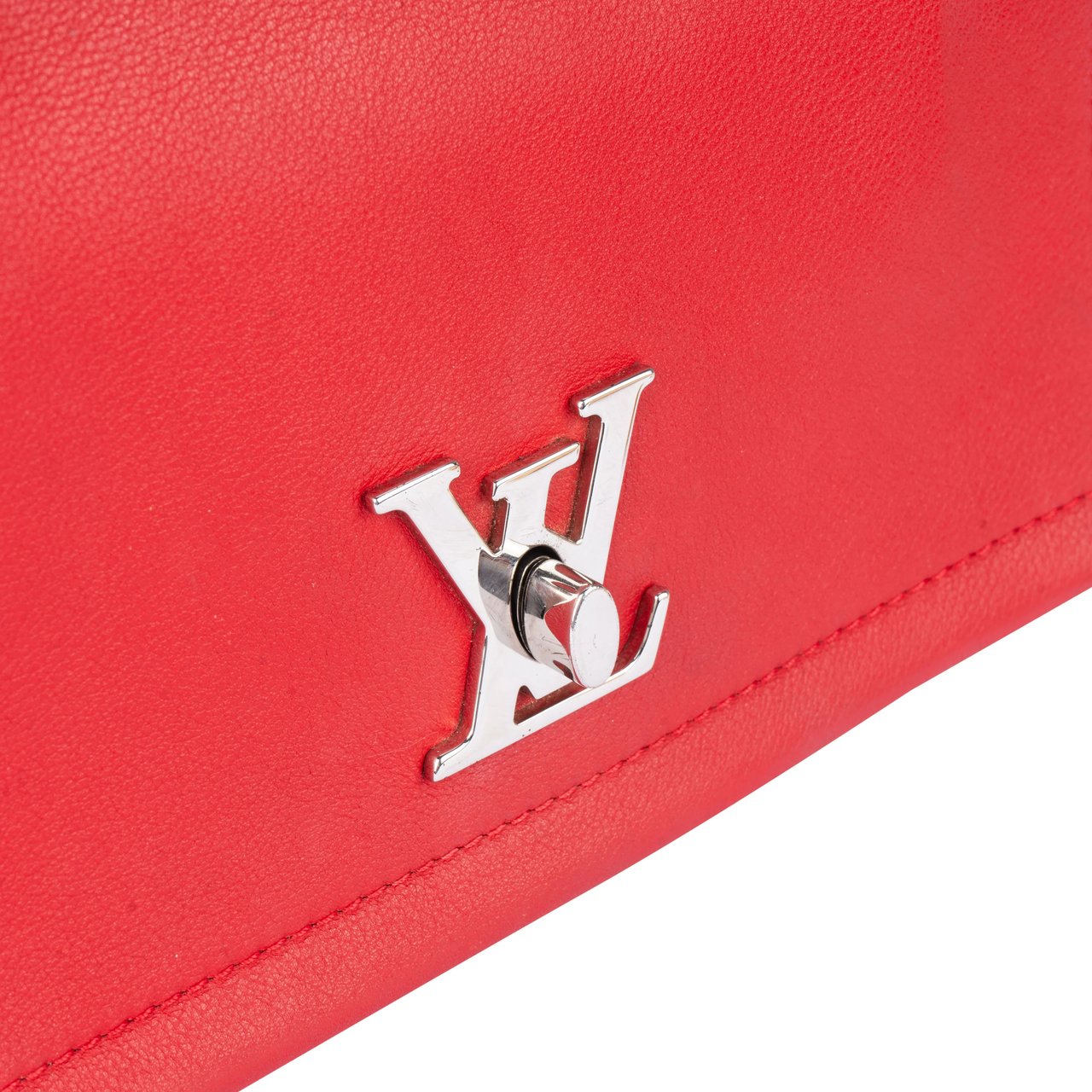 Louis Vuitton Lockme BB Red Leather Crossbody Bag Divers