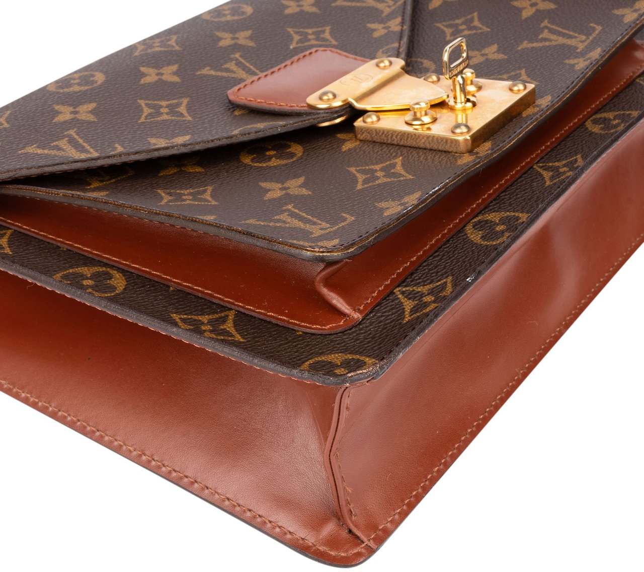 Louis Vuitton Louis Vuitton Canvas Monogram Monceau Handbag Bruin