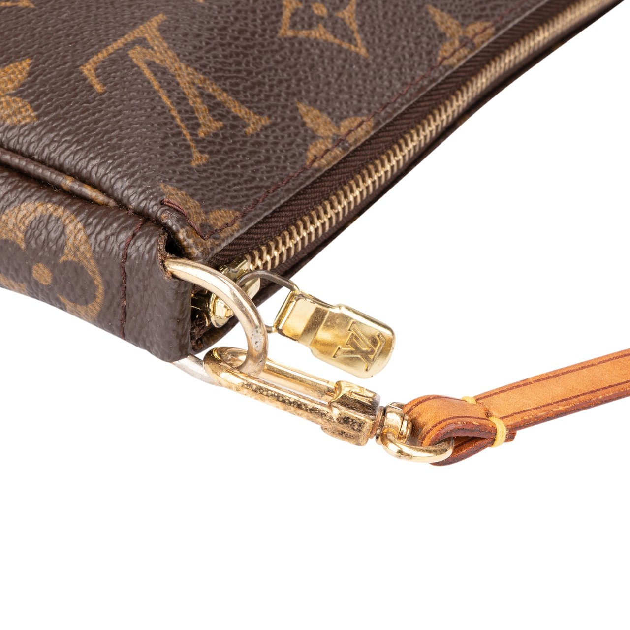 Louis Vuitton Louis Vuitton Canvas Monogram Pochette Accessoire Handbag Bruin