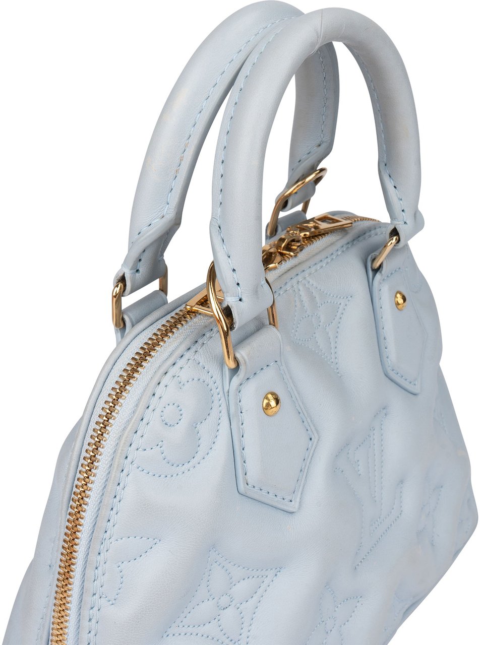 Louis Vuitton Louis Vuitton Ice Blue Bubblegram Alma BB Handbag Blauw