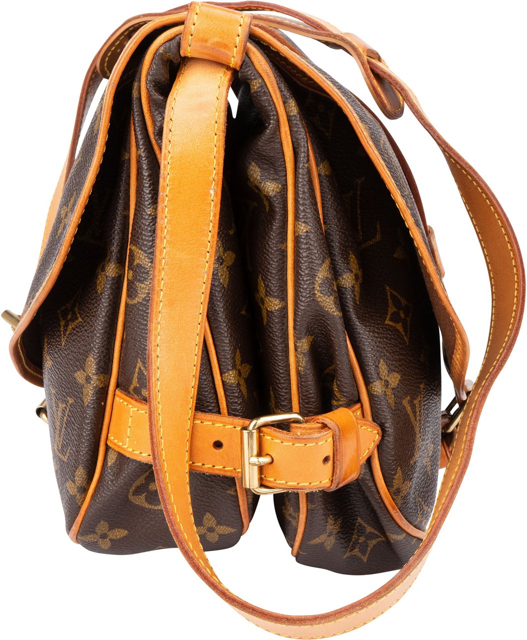 Louis Vuitton Louis Vuitton Canvas Monogram Saumur 30 Crossbody Bag Bruin