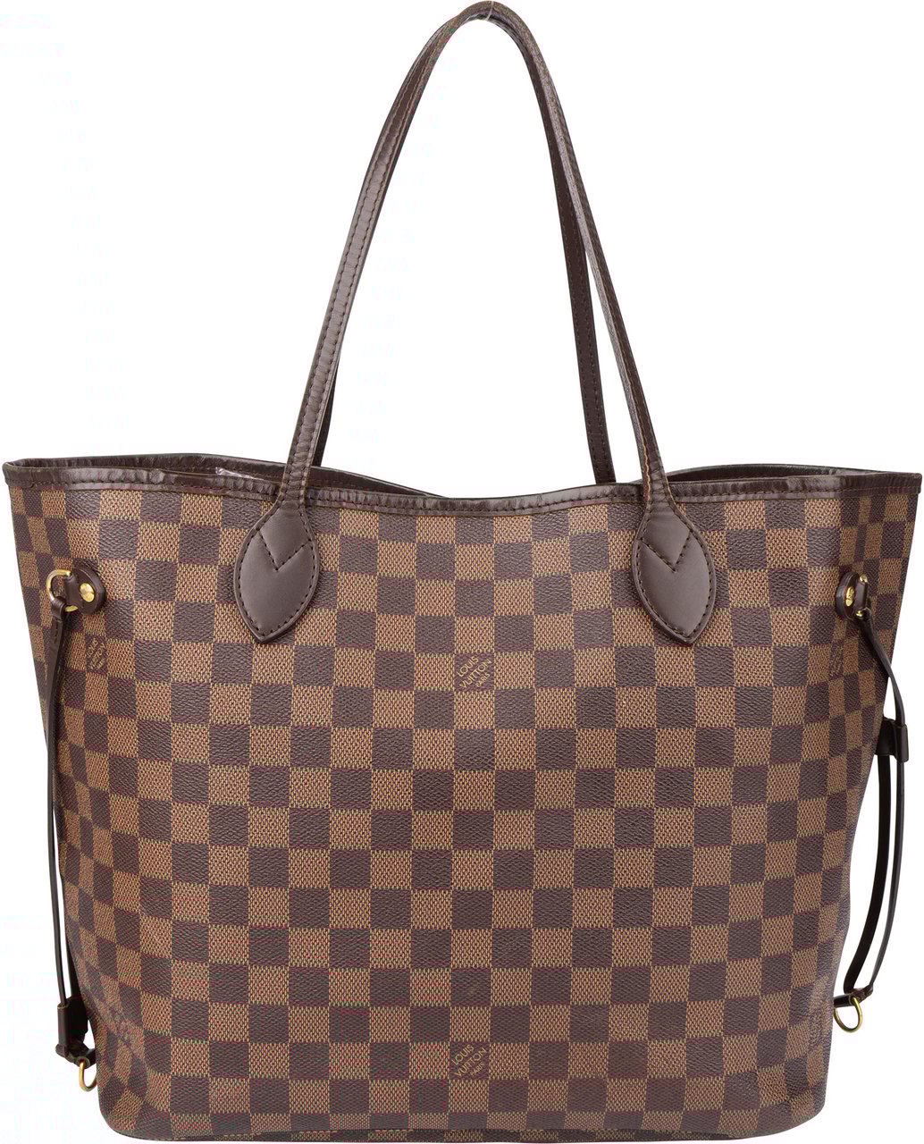 Louis Vuitton Louis Vuitton Damier Ebene Monogram Neverfull MM Shopper Handbag Bruin