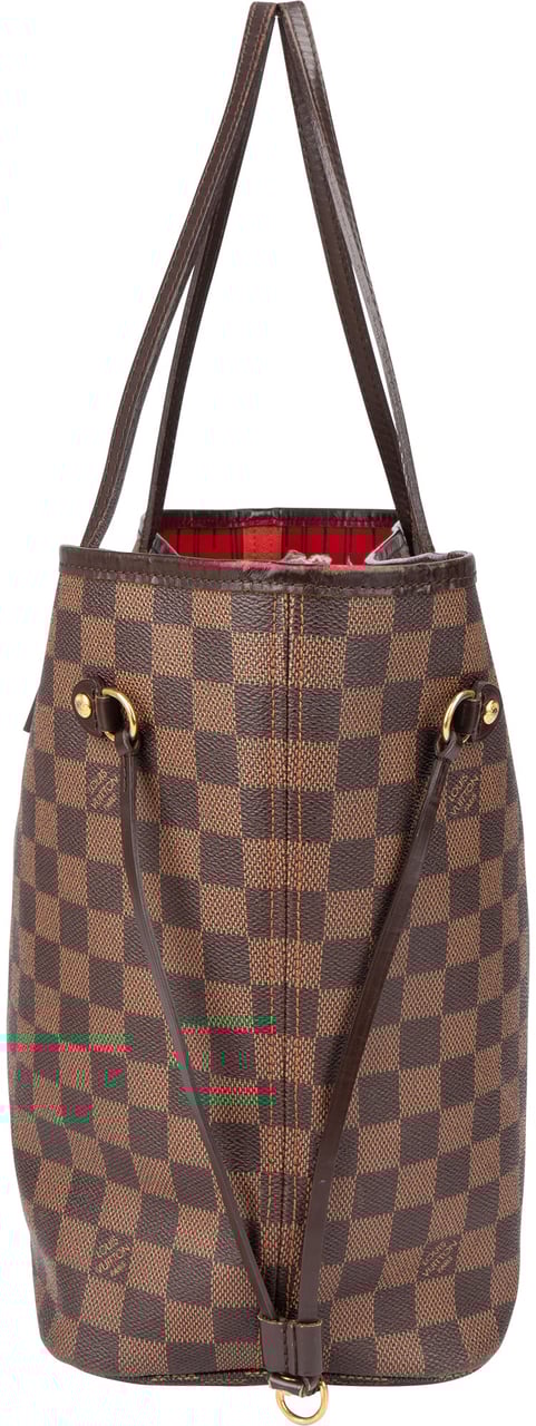 Louis Vuitton Louis Vuitton Damier Ebene Monogram Neverfull MM Shopper Handbag Bruin