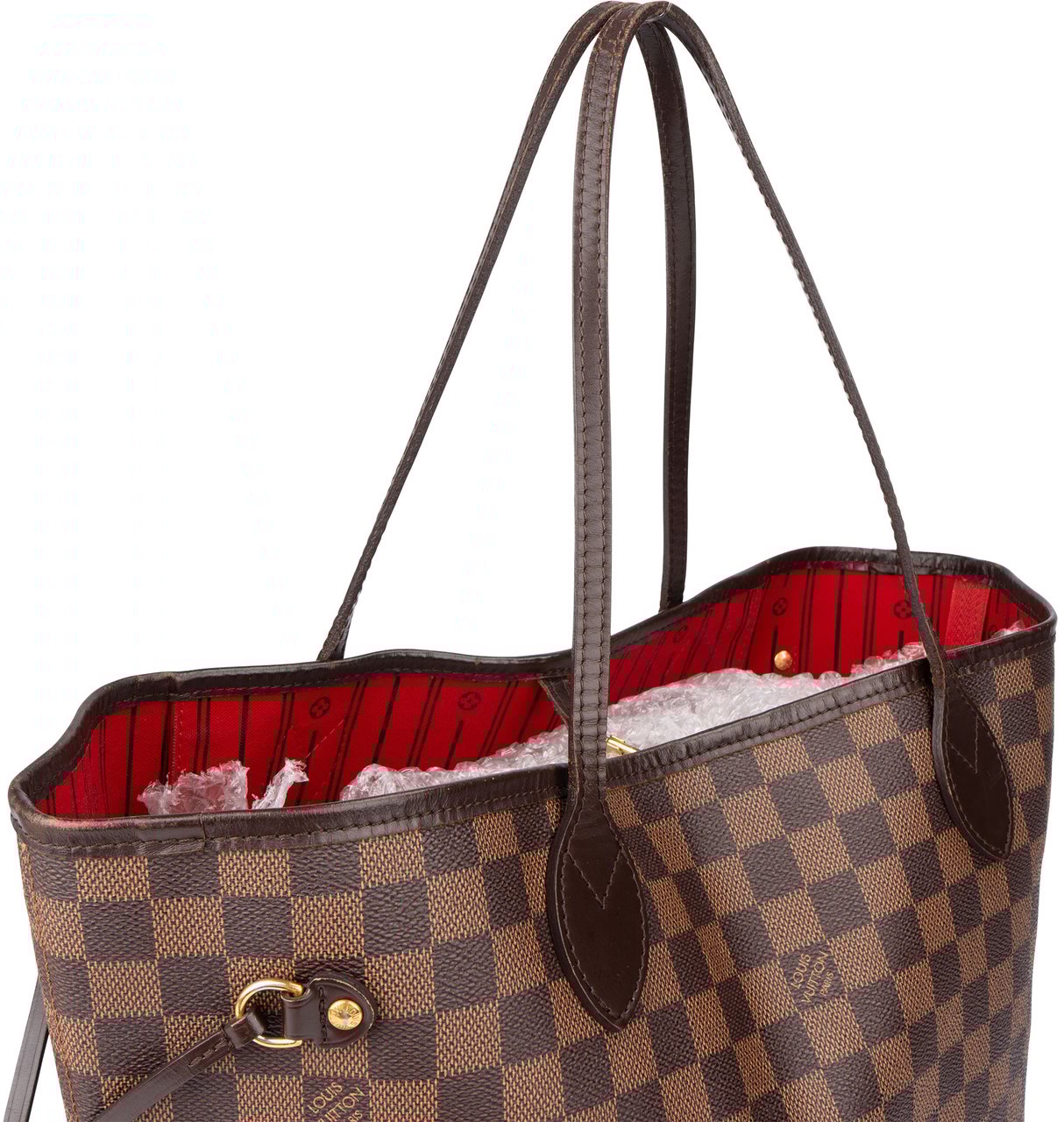 Louis Vuitton Louis Vuitton Damier Ebene Monogram Neverfull MM Shopper Handbag Bruin