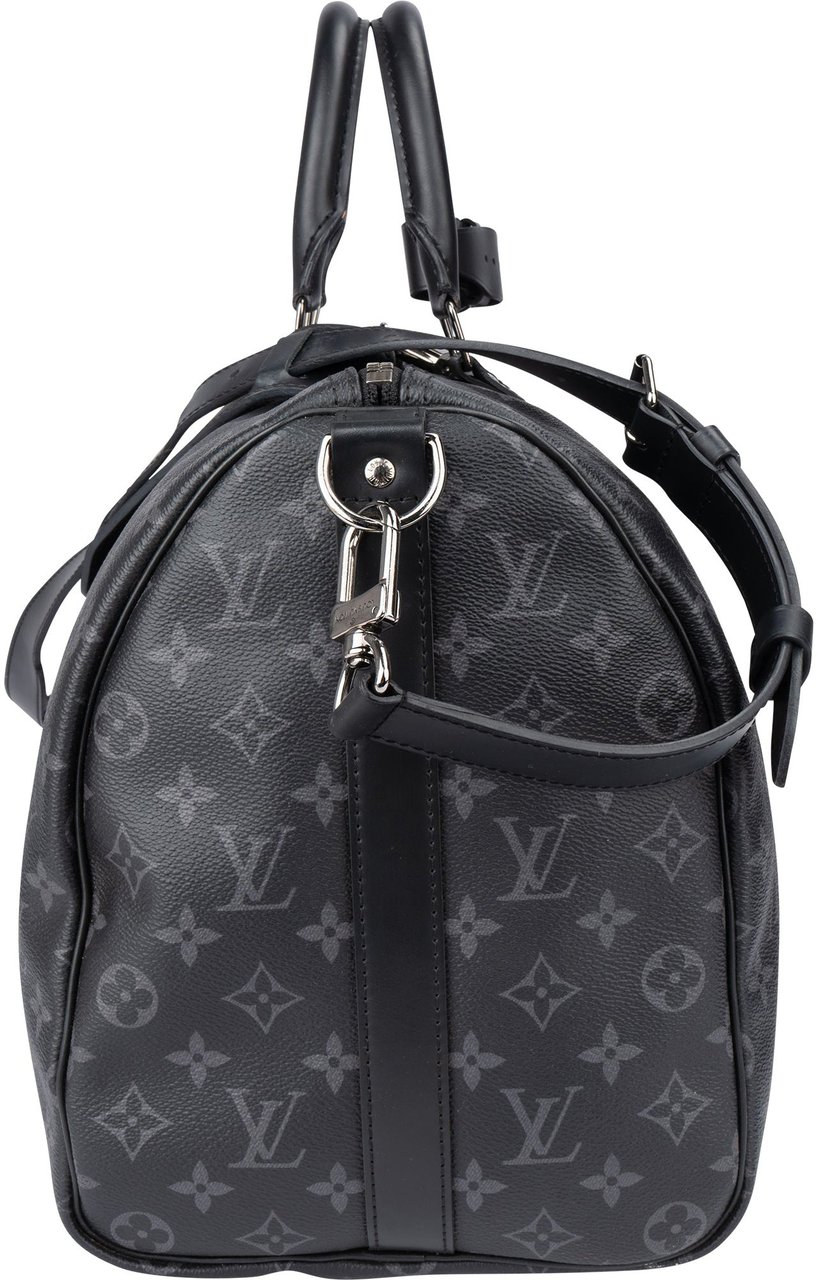 Louis Vuitton Louis Vuitton Canvas Eclipse Monogram Keepall 45 Bandouliere Zwart
