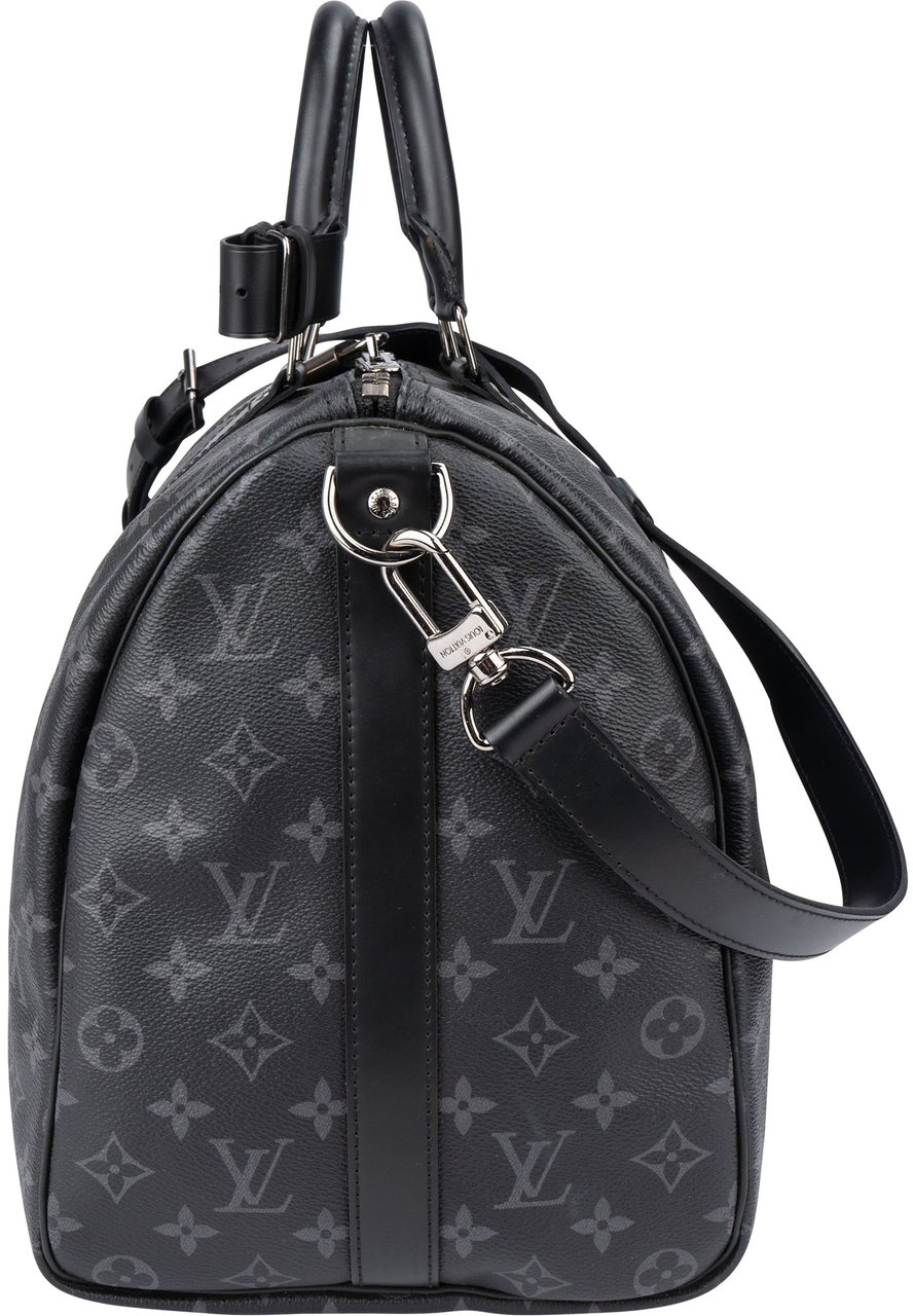 Louis Vuitton Louis Vuitton Canvas Eclipse Monogram Keepall 45 Bandouliere Zwart