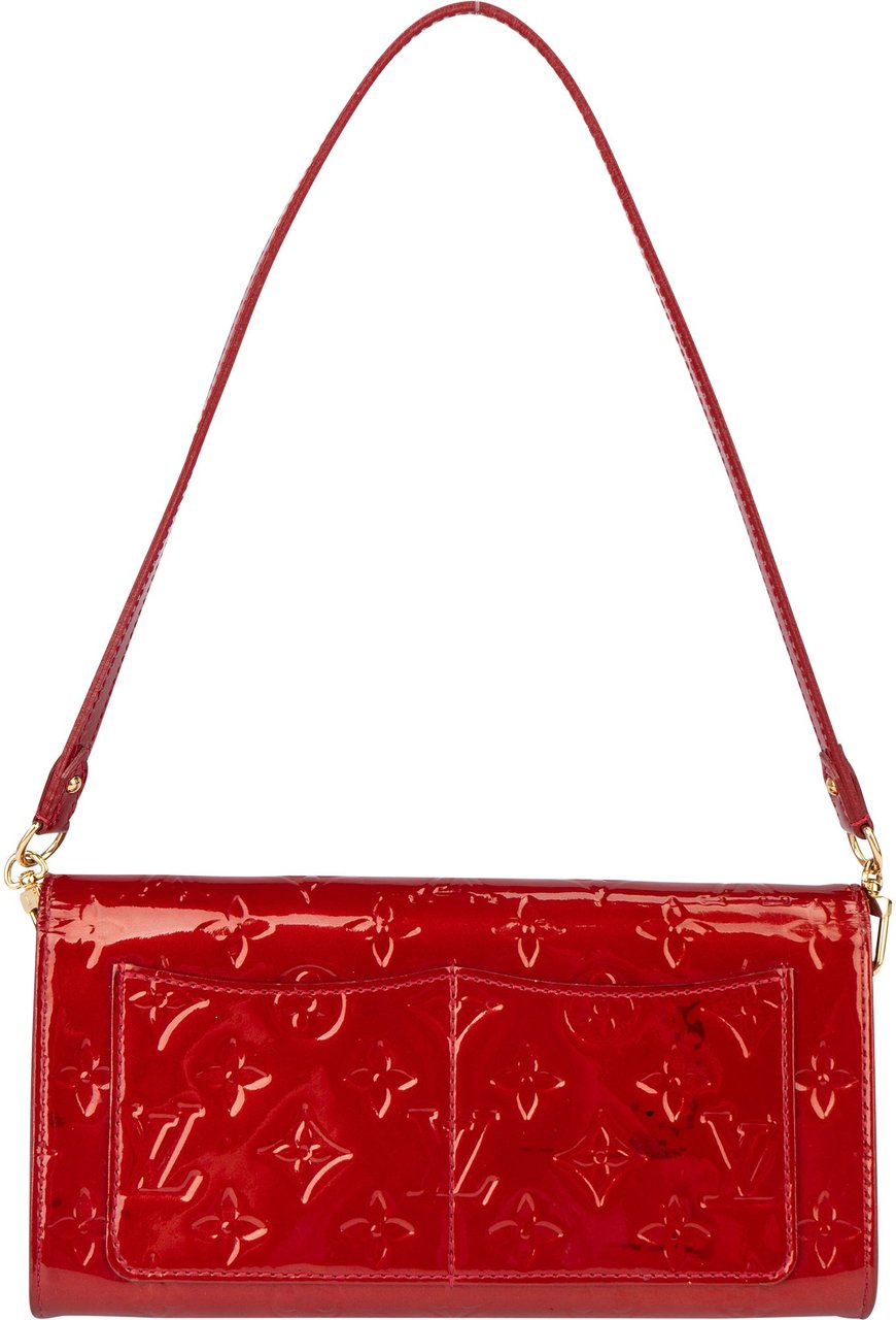 Louis Vuitton Louis Vuitton Pomme D´Amour Vernis Monogram Rossmore MM Shoulder Bag Rood